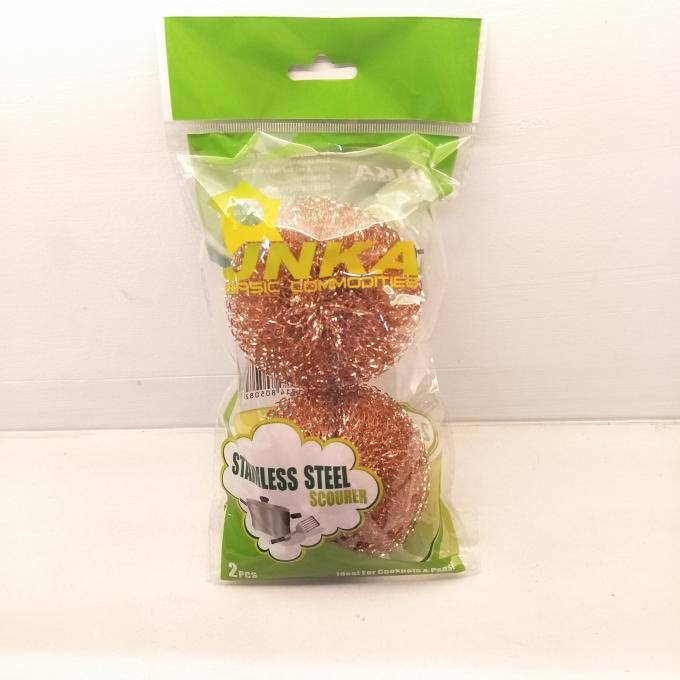 Anti Mildew Pure Copper Scrub Pad , Metal Scouring Pad Without Hurting Hands