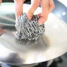 Washing Dishes Galvanized Scourer Small Order Accepted For Household Cleaning