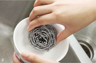 China Wear Resistant 410 / 430 Stainless Steel Cleaning Ball Removal Of Stubborn Stains supplier