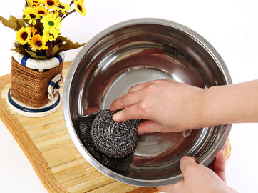 China Strong Decontamination Metal Scouring Ball Free Samples For Kitchen Pots And Pans supplier