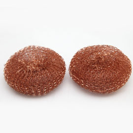 China 99.99% Pure Copper Wool Pad / Household H65 Copper Scrubber Pads supplier