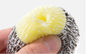 Round Shape Kitchen Sponge Scrubber Logo Printed Without Hurting Hands supplier