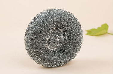 China Easy Carrying Galvanised Scourers , Kitchen Cleaning Metal Pot Scrubbers factory
