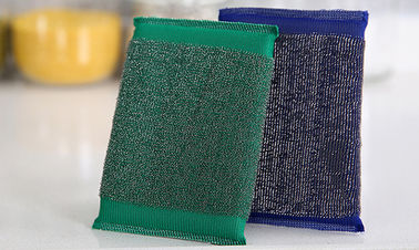 China Eco Friendly Non Scratch Scouring Pad , No Peculiar Smell Kitchen Scouring Pads factory