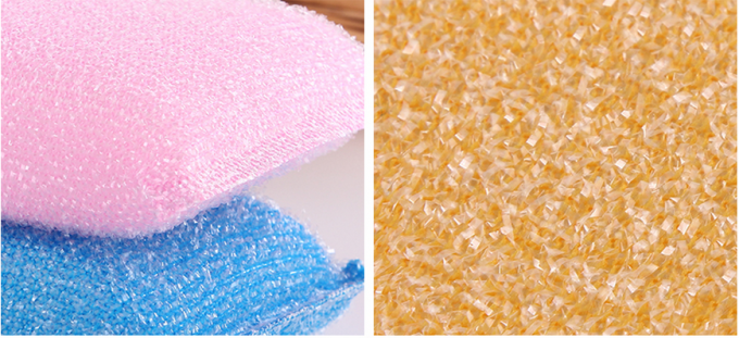 Eco Friendly Non Abrasive Cleaning Pads Strong Water Absorption With Plastic Thread