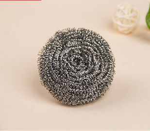 China Spiral Shape Scourer Stainless Steel , Heavy Duty Metal Scrub For Dishes supplier