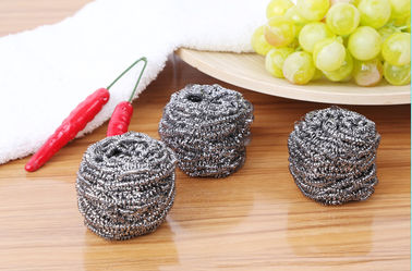 China AISI 410 / 430 Stainless Steel Scouring Ball Durable For Home And Kitchen supplier