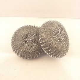 China Long Lasting Stainless Steel Scouring Ball , Helical Structure Galvanized Steel Scourer supplier