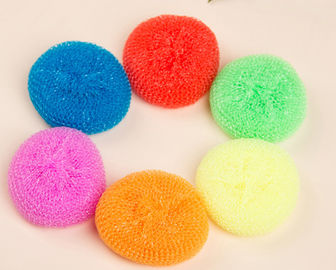 China Household Daily Plastic Scouring Ball Round Shape Quick Delivery For Pots And Pans supplier
