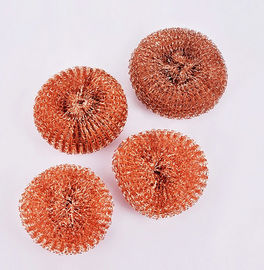 China Antibacterial Pure Copper Mesh Wool , Strong Decontamination Scouring Pads Bulk supplier
