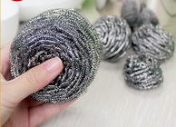 Household Cleaning Metal Scouring Ball Helical Structure Not Easy To Drop Crumbs