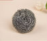 Spiral Shape Scourer Stainless Steel , Heavy Duty Metal Scrub For Dishes supplier