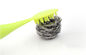 No Peculiar Smell Stainless Steel Scrub , Antibacterial Stainless Steel Scourer With Handle supplier