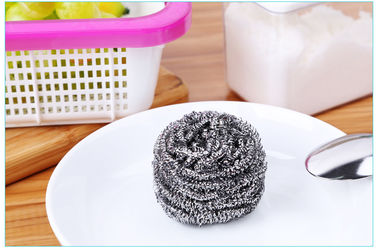 China Oil Removing Metal Scouring Ball Antibacterial For Restaurant Washing Pots factory