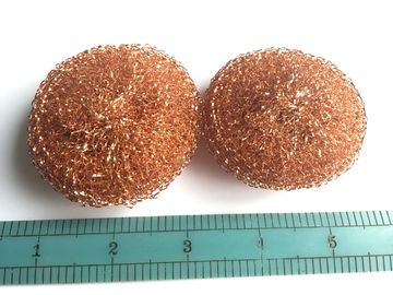 China Large Diameter Copper Dish Scrubber OEM / ODM With Eco Friendly Material factory